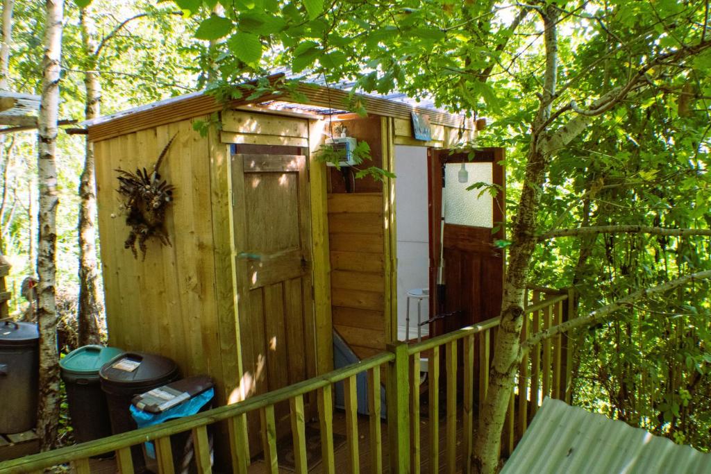 Zahrada ubytování Peggy's Cabin in the Woods