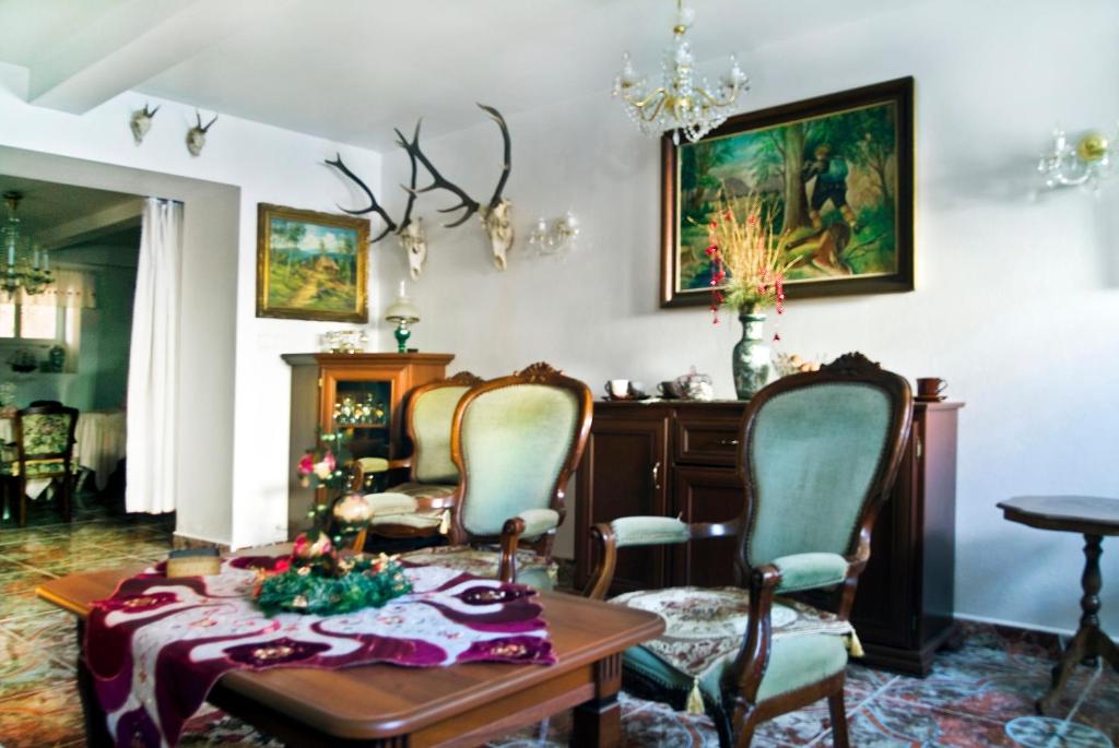 Posezení v ubytování Hotel Garni