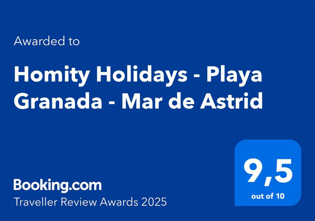 Certifikát, hodnocení, plakát nebo jiný dokument vystavený v ubytování Homity Holidays - Playa Granada - Mar de Astrid
