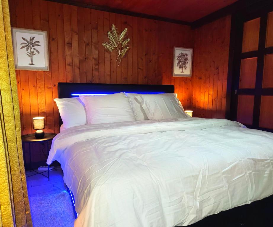 Postel nebo postele na pokoji v ubytování L'appel Chalet