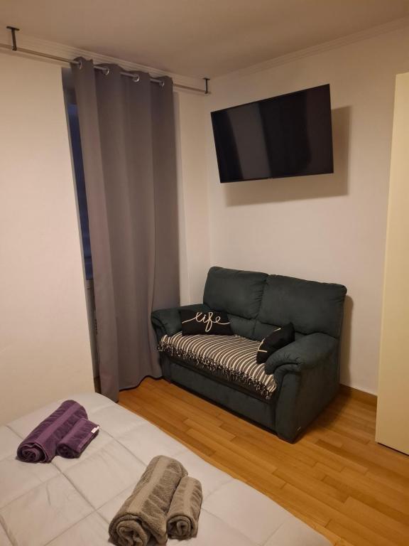 Postel nebo postele na pokoji v ubytování Casa al Torchio