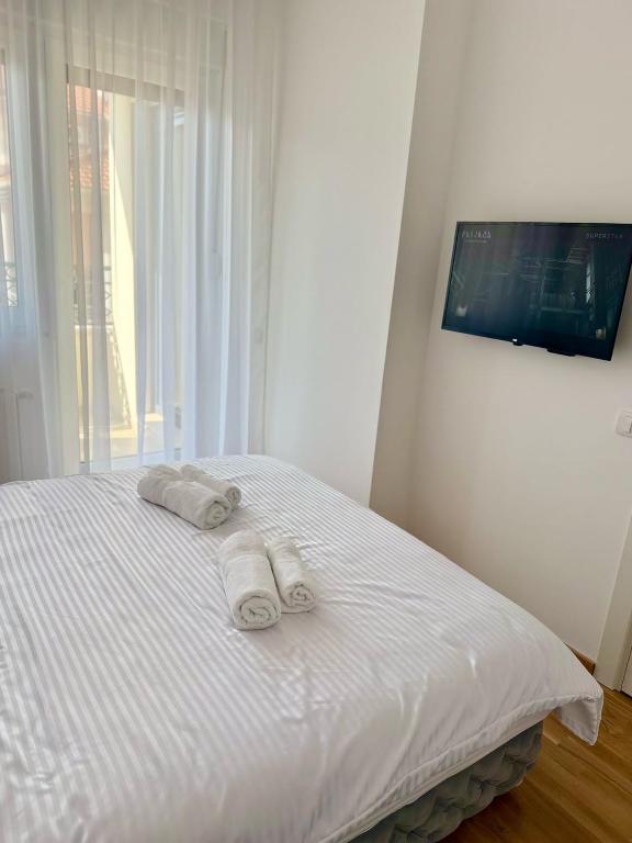 Postel nebo postele na pokoji v ubytování Apartman Relax