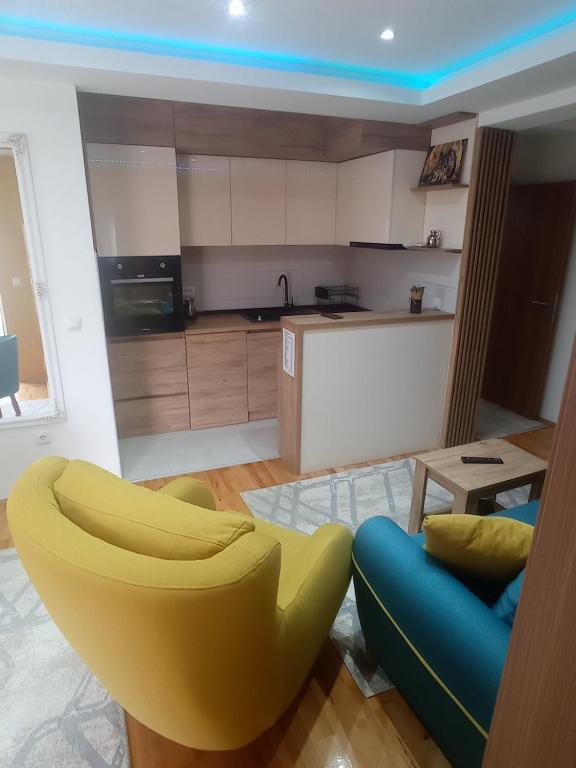 Kuchyň nebo kuchyňský kout v ubytování Apartman Dunja i Petar