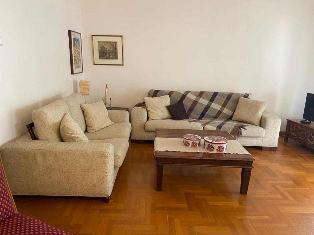 Posezení v ubytování Classy spacious central appartment