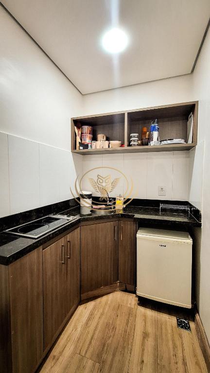 Kuchyň nebo kuchyňský kout v ubytování Coruja Imob - Flat Crystal Place