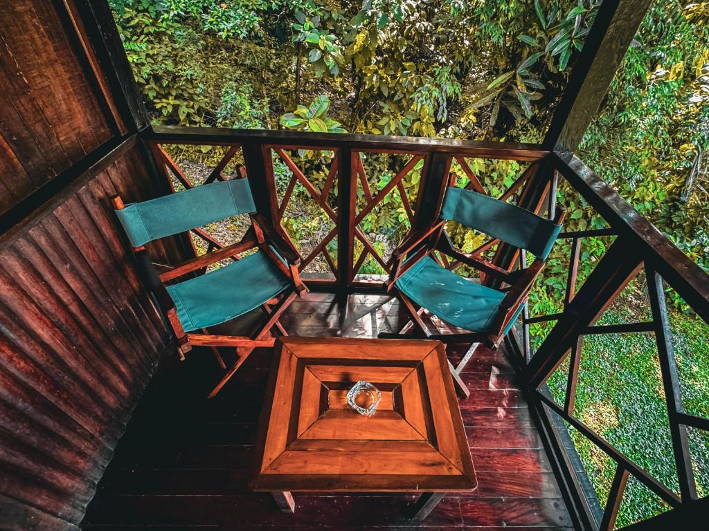Balkón nebo terasa v ubytování Corto Maltes Amazonia Lodge
