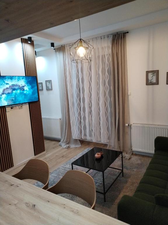 Televiisor ja/või meelelahutuskeskus majutusasutuses Apartman Park