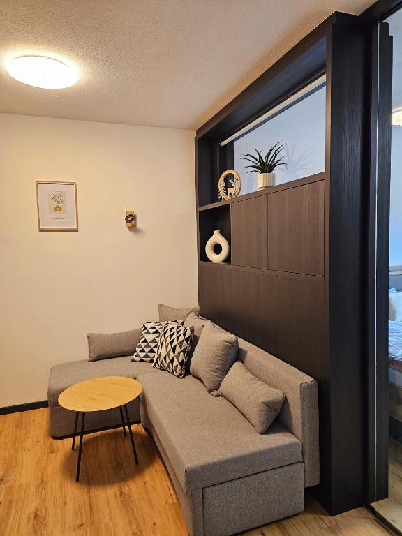 Χώρος καθιστικού στο Apartment Wohnung Mönichkirchen