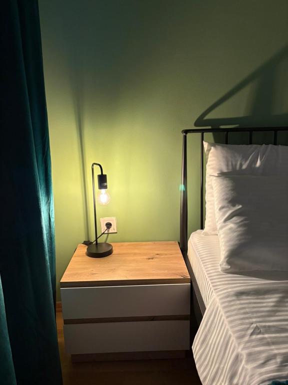 Postel nebo postele na pokoji v ubytování Apartment N02