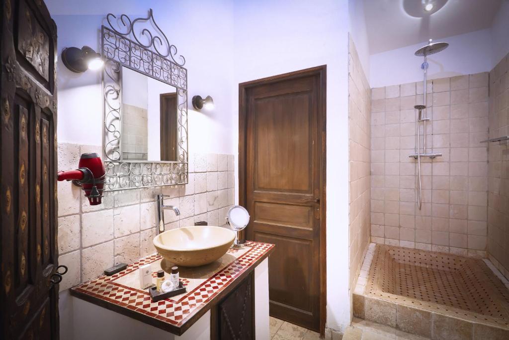 Koupelna v ubytování Le Clos Des Anges