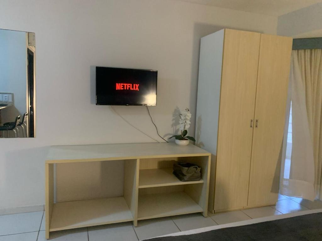 TV a/nebo společenská místnost v ubytování Marsallis Flat 202 - Natal RN