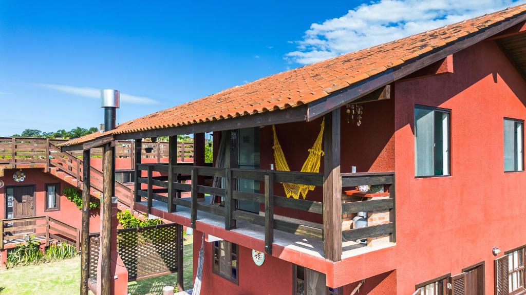 Balkón nebo terasa v ubytování Casa completa no segundo andar