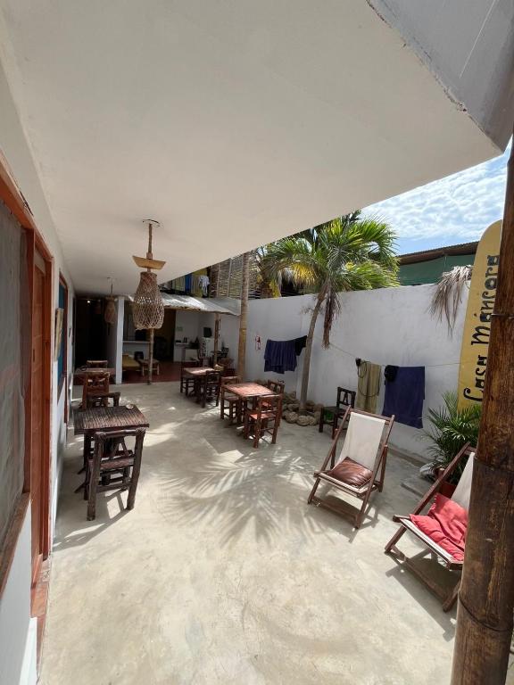 Patio nebo venkovní prostory v ubytování Casa Máncora Guesthouse