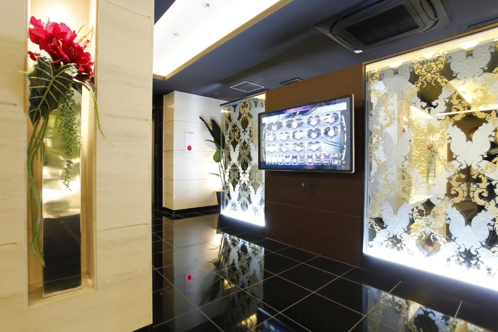 TV a/nebo společenská místnost v ubytování Hotel Moana Shinjuku (Adult Only)
