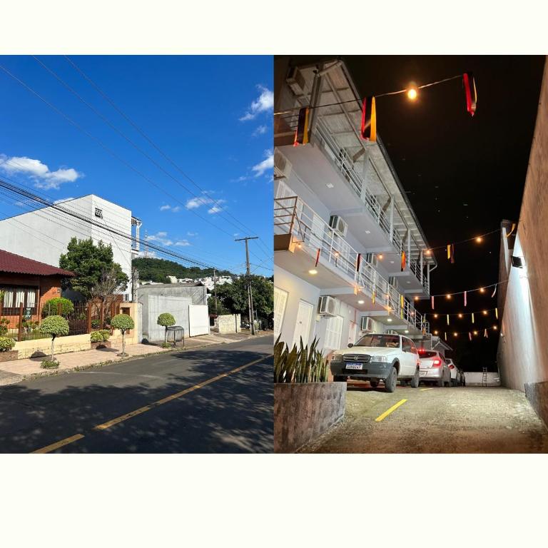 Budova, kde se aparthotel nachází