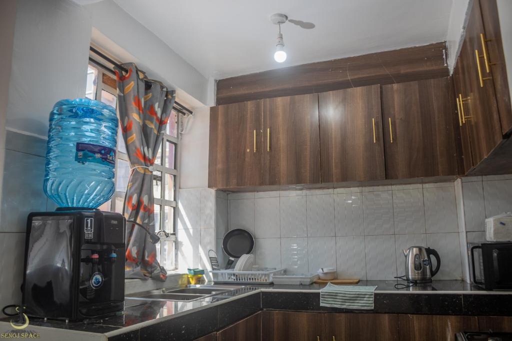 Kuchyň nebo kuchyňský kout v ubytování Royal apartments Eldoret
