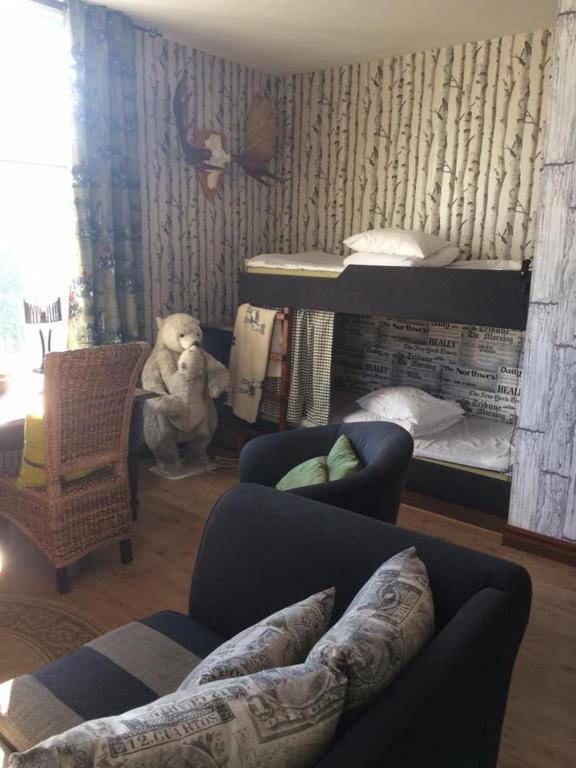 Posezení v ubytování Hotell Aina