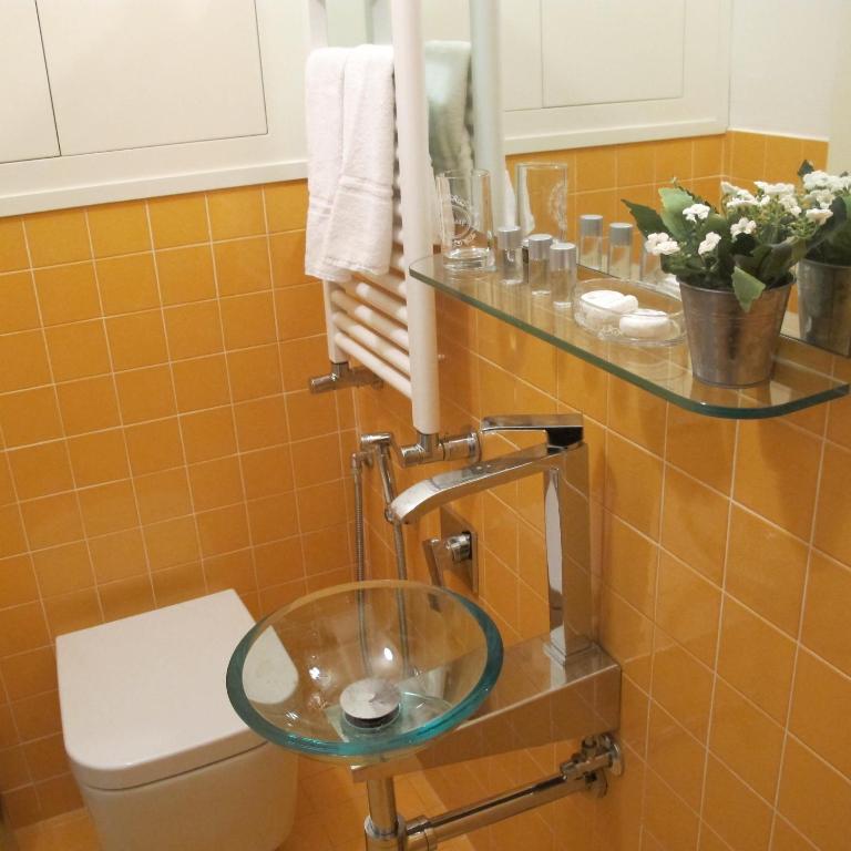 Koupelna v ubytování B&B al 19