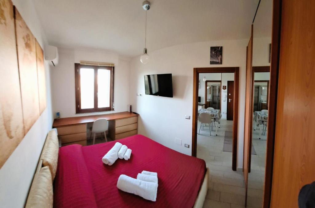 Postel nebo postele na pokoji v ubytování Chiocciola del Parco