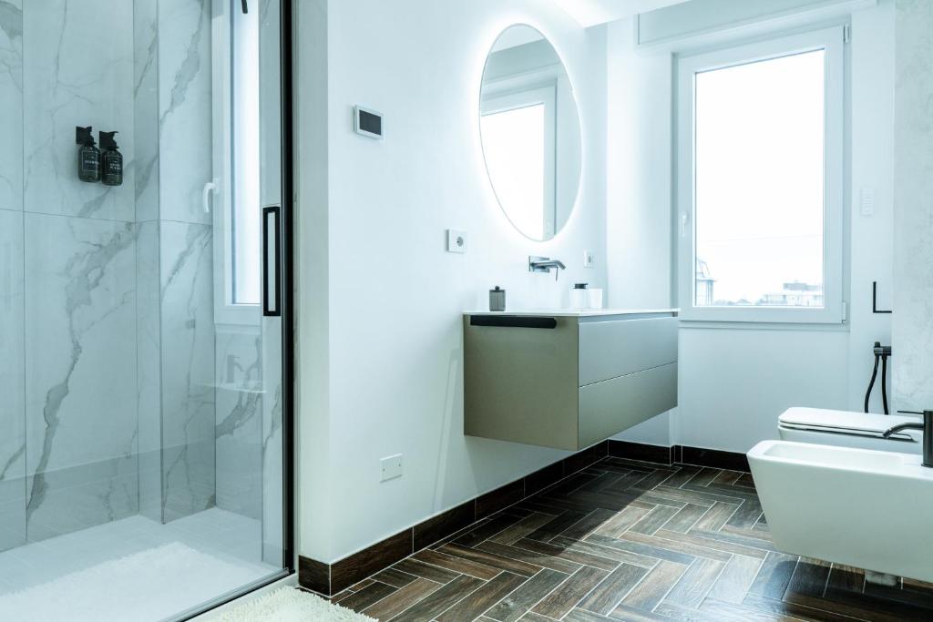 Koupelna v ubytování Ram7 Kōfuku Zen Apartment Gallarate