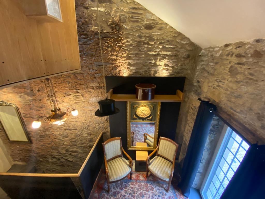 Posezení v ubytování Studio Beim Mulles 'Schapp'