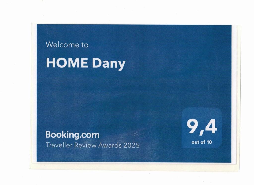 Certifikát, hodnocení, plakát nebo jiný dokument vystavený v ubytování HOME Dany