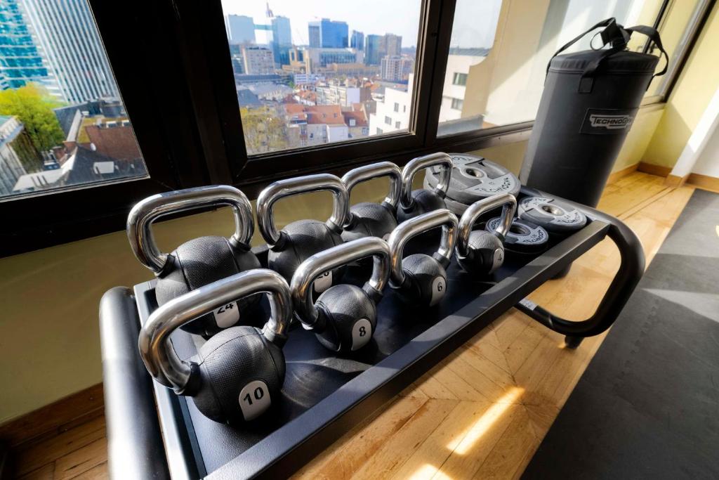 Fitness centrum a/nebo fitness zařízení v ubytování nhow Brussels Bloom