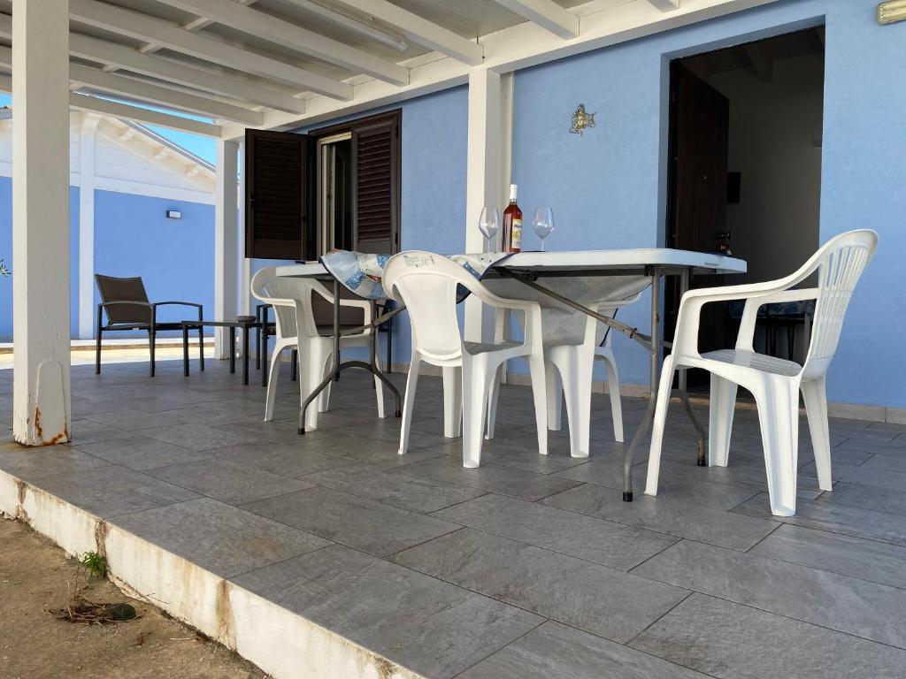 Balkón nebo terasa v ubytování Casa azzurra