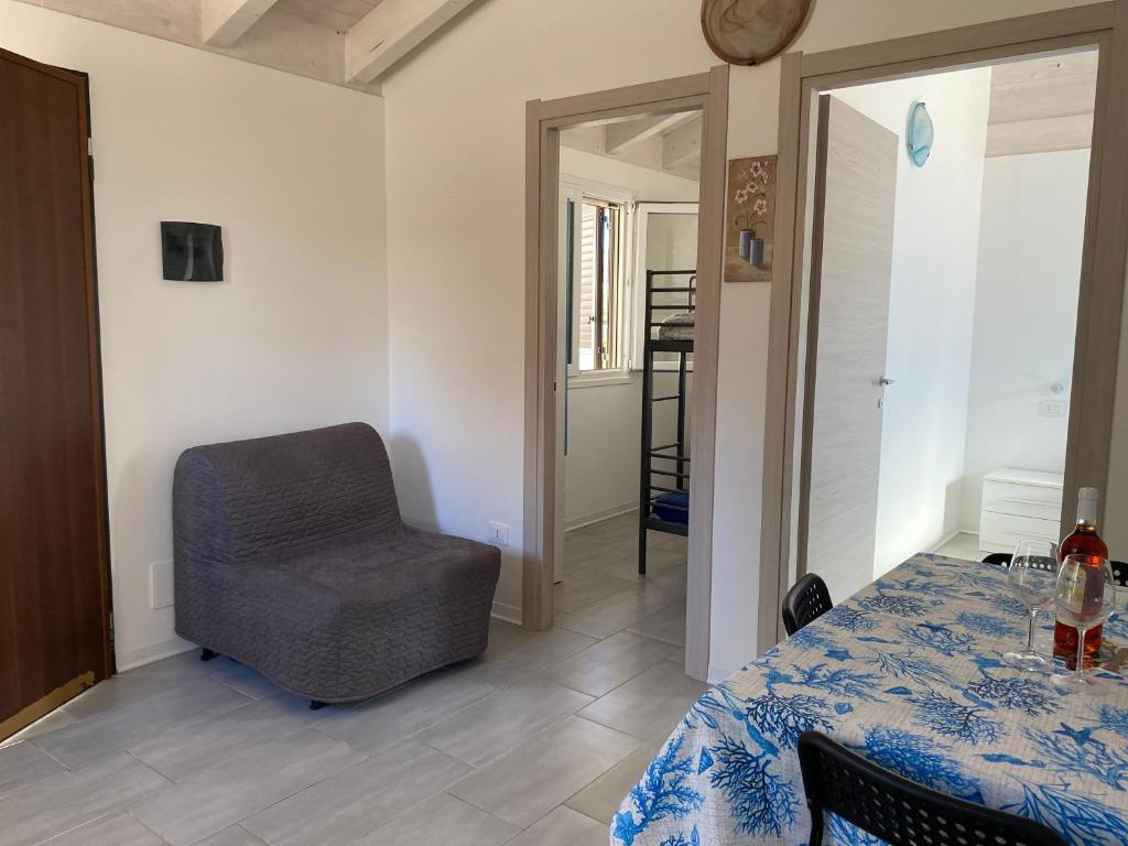 Posezení v ubytování Casa azzurra