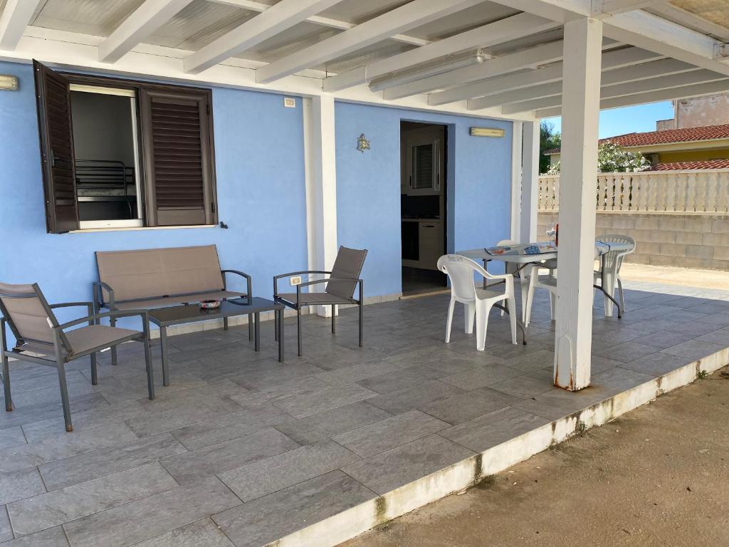Balkón nebo terasa v ubytování Casa azzurra