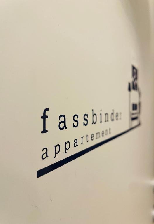 Certifikát, hodnocení, plakát nebo jiný dokument vystavený v ubytování Appartement Fassbinder