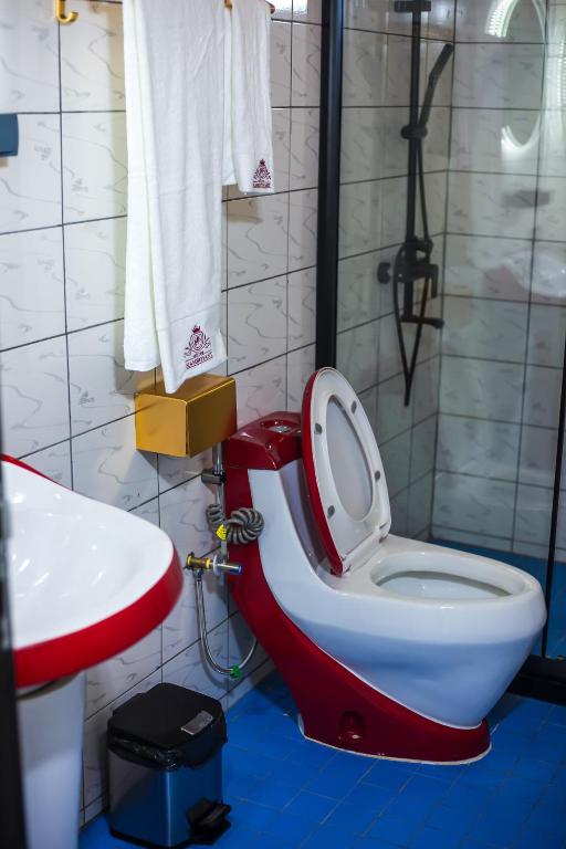 Koupelna v ubytování flamboyant hôtel