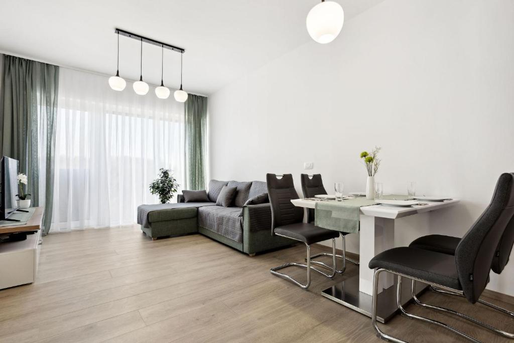 Posezení v ubytování Kristal Lux Aparments with a balcony