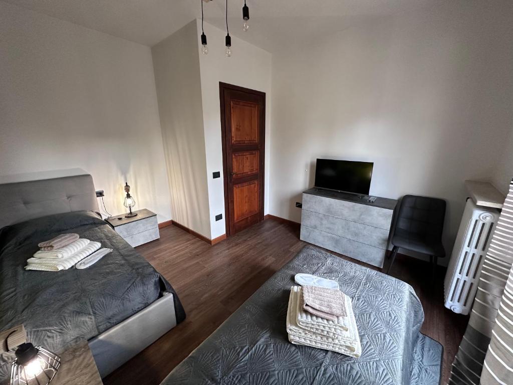 Postel nebo postele na pokoji v ubytování VULCANO Case Vacanza