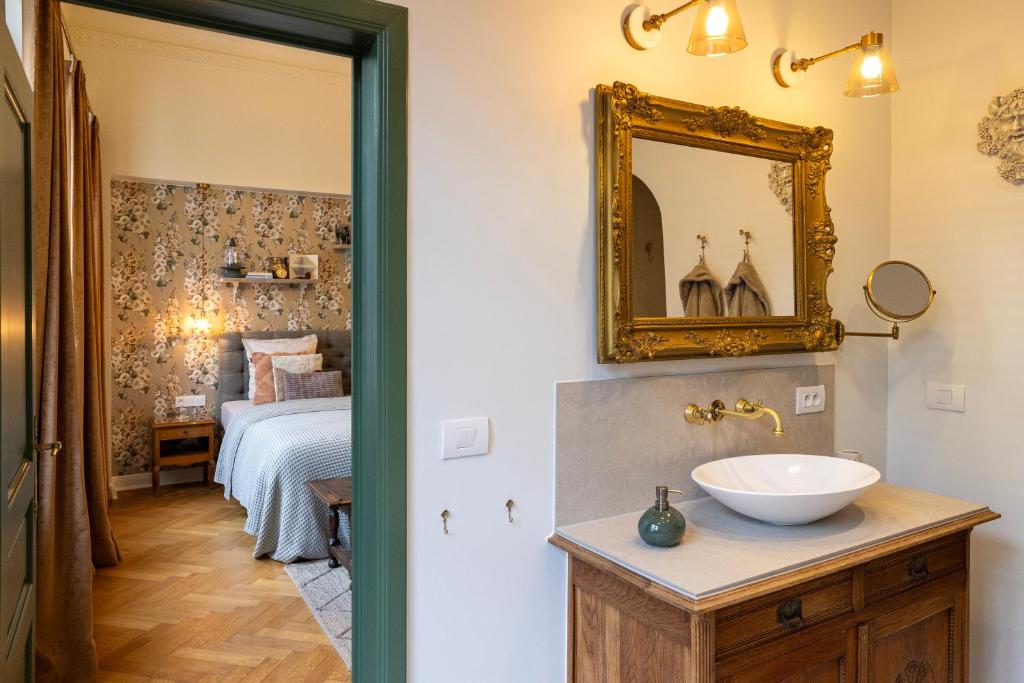 Postel nebo postele na pokoji v ubytování B&B l'Inconnu