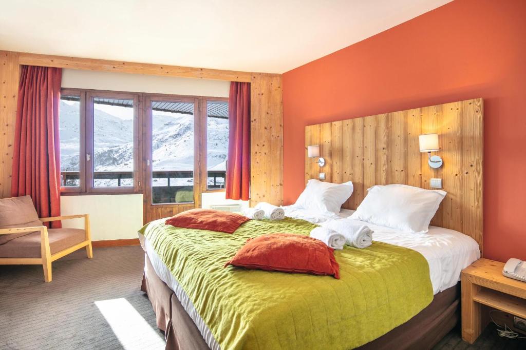 Hôtel Les Menuires Les Bruyères - Chambre Double Avec Vue En Montagne