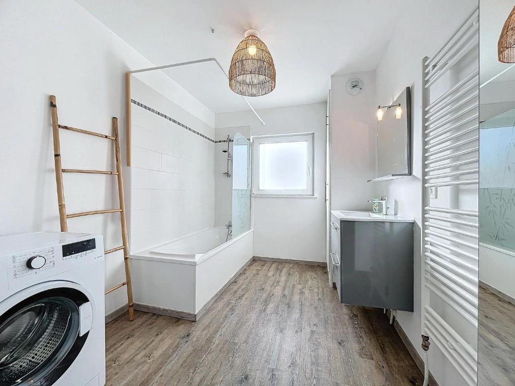 Kuchyň nebo kuchyňský kout v ubytování Hopla Gîte