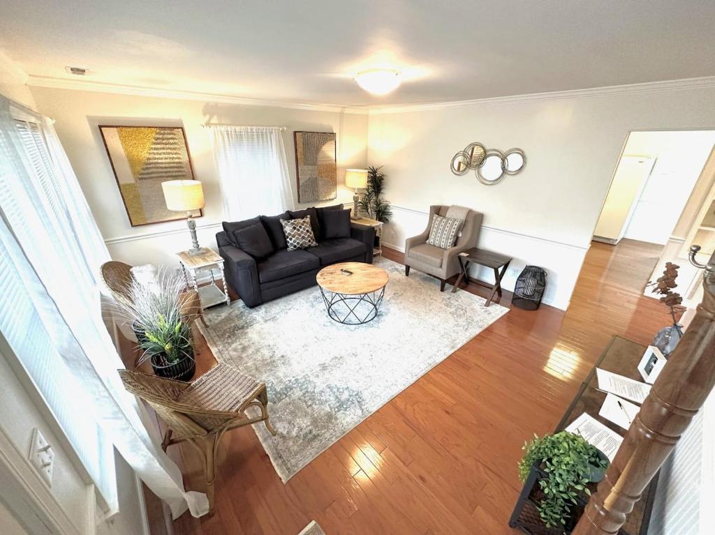 Posezení v ubytování Campus Cottage