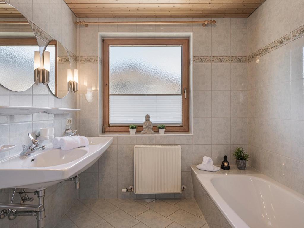 Koupelna v ubytování Appartement Geisler