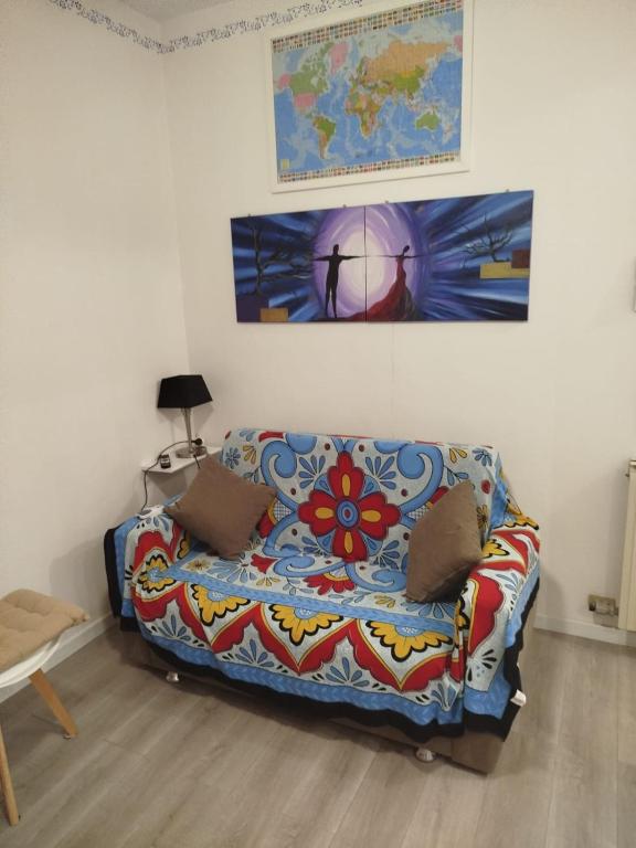 Posteľ alebo postele v izbe v ubytovaní Il mio piccolo angolo di mare Viareggio