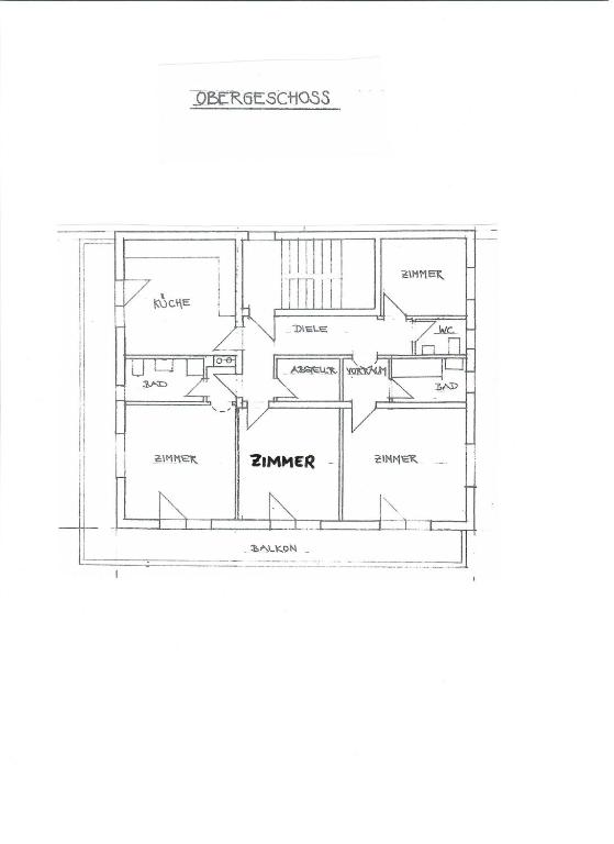 Půdorys ubytování Ferienwohnung Enn