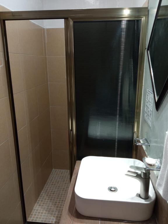 Koupelna v ubytování Hotel Gandag