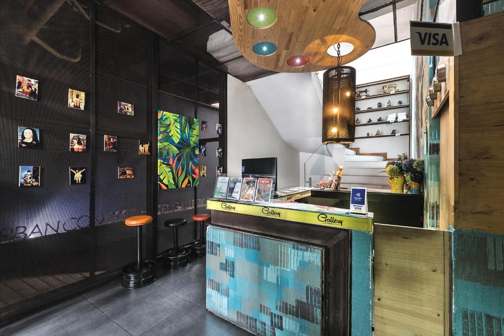 Kuchyň nebo kuchyňský kout v ubytování Graffity Hotel Med