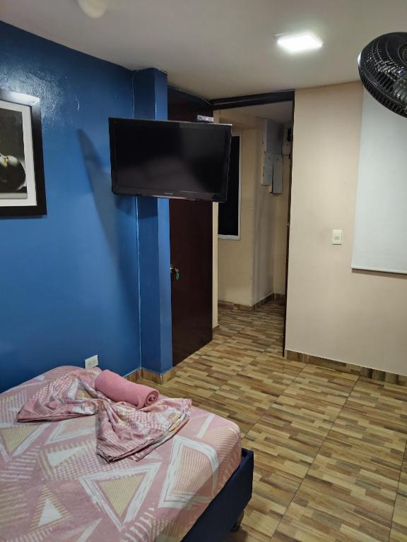 Postel nebo postele na pokoji v ubytování Hostal Avanza