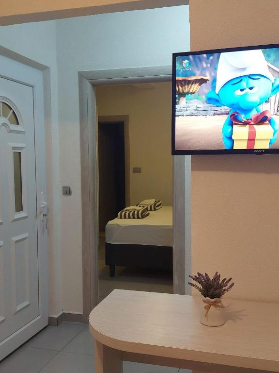 TV a/nebo společenská místnost v ubytování Apartments Villa Glavinić