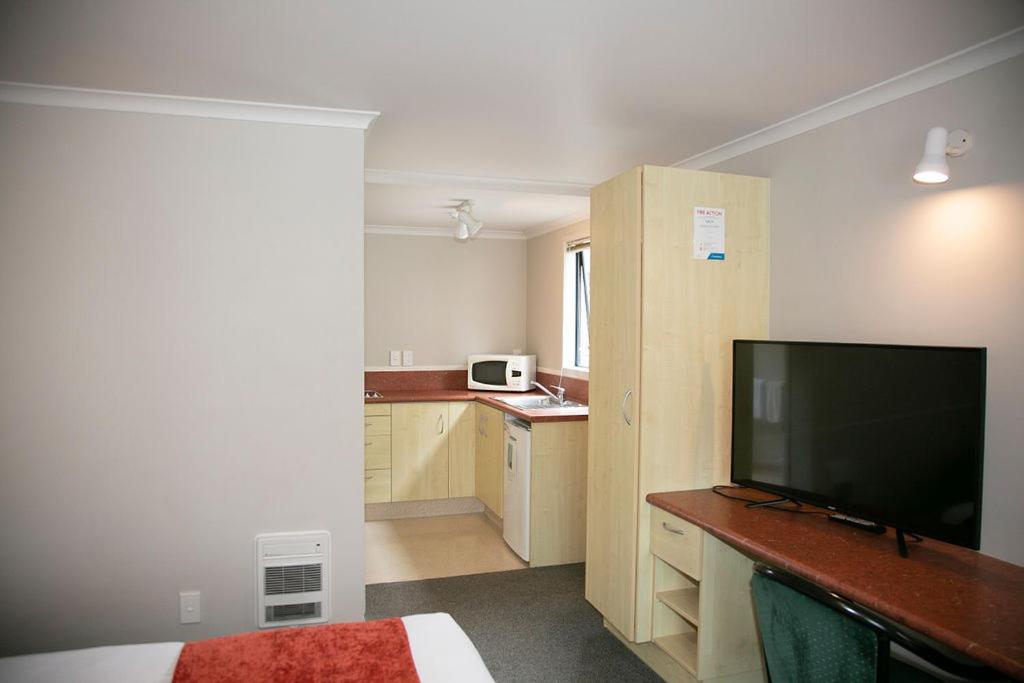 Kuchyň nebo kuchyňský kout v ubytování Bella Vista Motel Hamilton