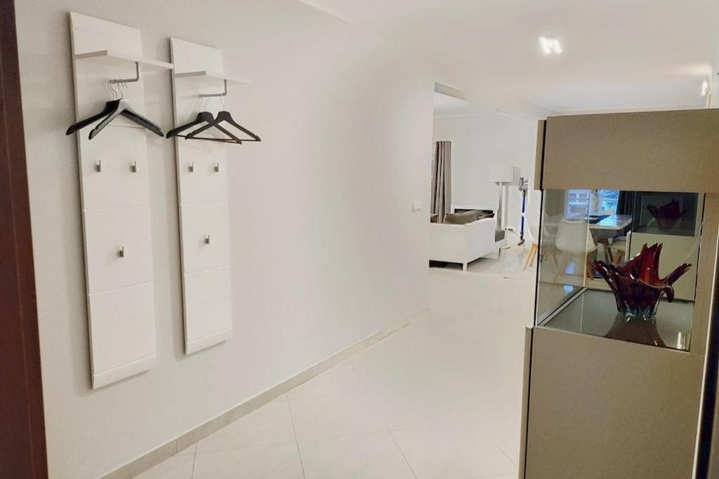 Kuchyň nebo kuchyňský kout v ubytování Modern 3 Bedroom Apartment near Useldange Castle