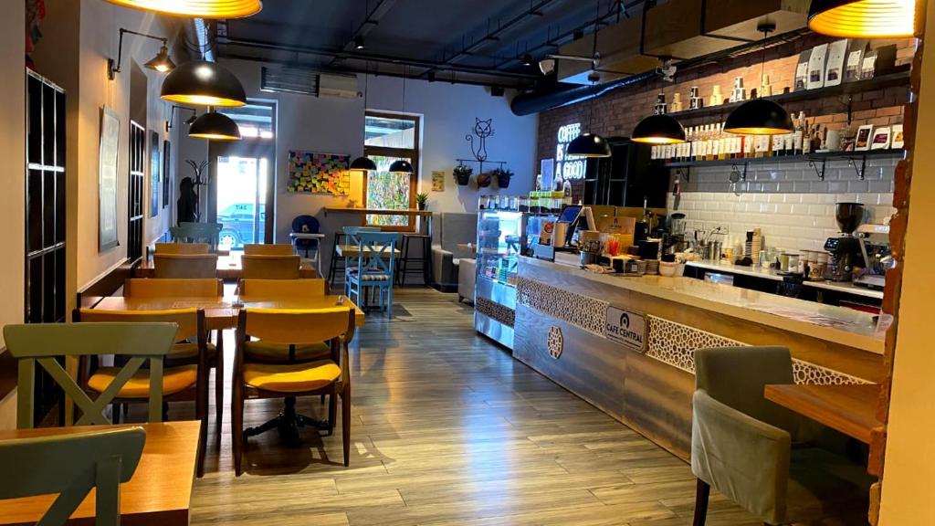 Lounge nebo bar v ubytování Central Hostel