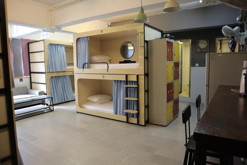 Postel nebo postele na pokoji v ubytování Hi Backpackers (Hong Kong Hostel Group)
