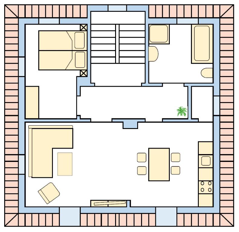 Půdorys ubytování Apartment 28